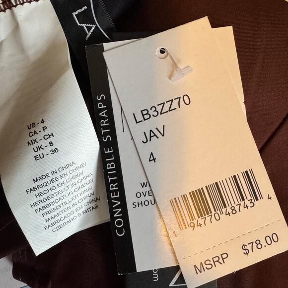 La Blanca Underwire Twist Front Swim Bikini Top in Java Brown NWT Size 4 - Picture 7 of 7